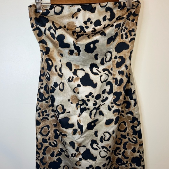 The Limited Animal Print Strapless Woman’s Midi Dress Size 8 NWT - Picture 3 of 7